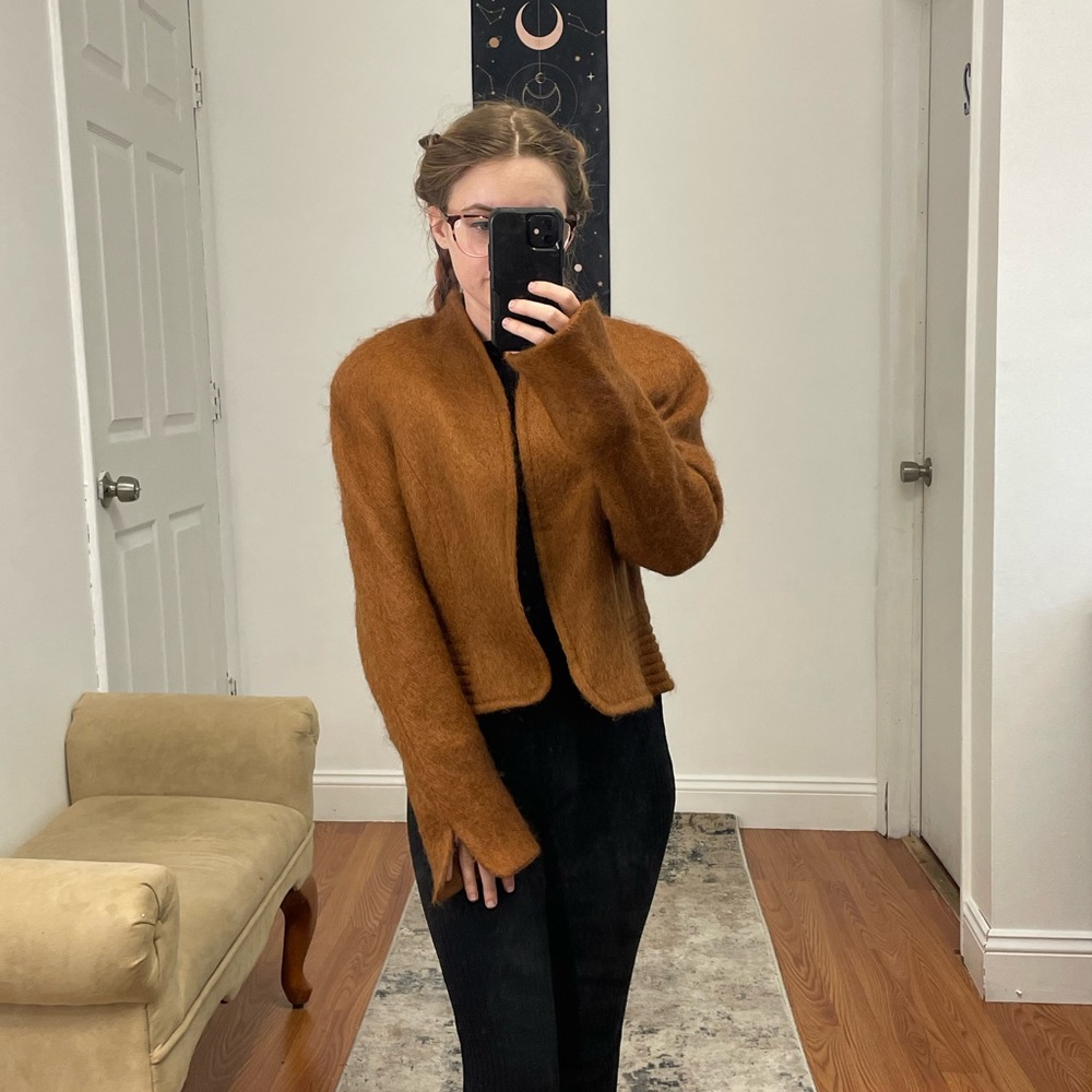 Vintage Christian Dior wool brown light jacket